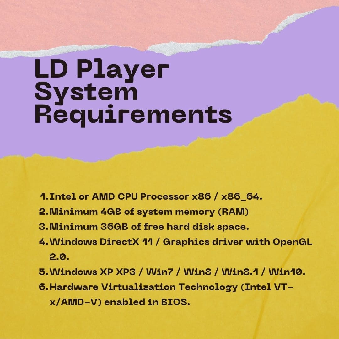 LD Player System Requirements