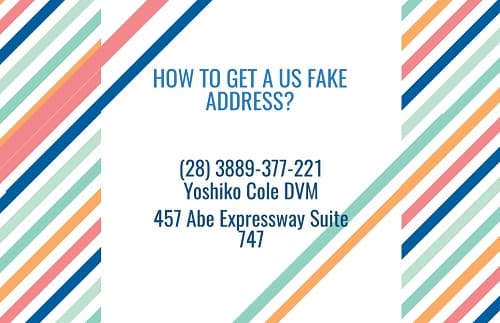 US Fake Address
