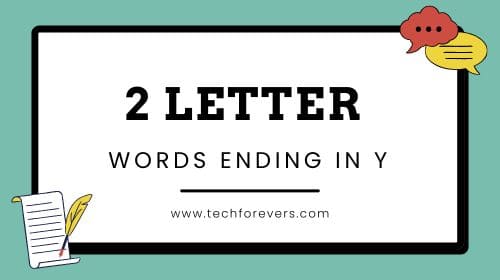 2 Letter Words Ending in Y