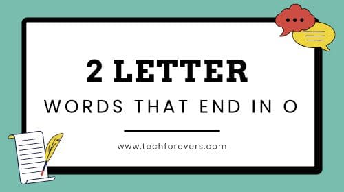 2 Letter Words That End in O