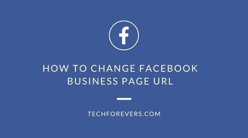 How to Change Facebook Business Page URL