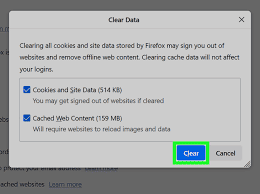 Caches & Cookies Settings