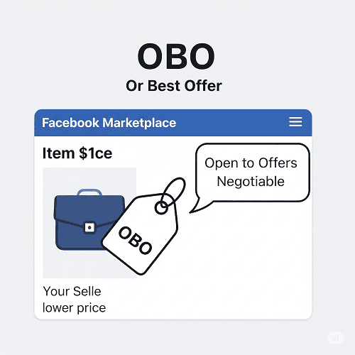 What Does OBO Mean on Facebook Marketplace